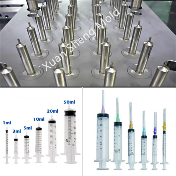 Syringe injection mould